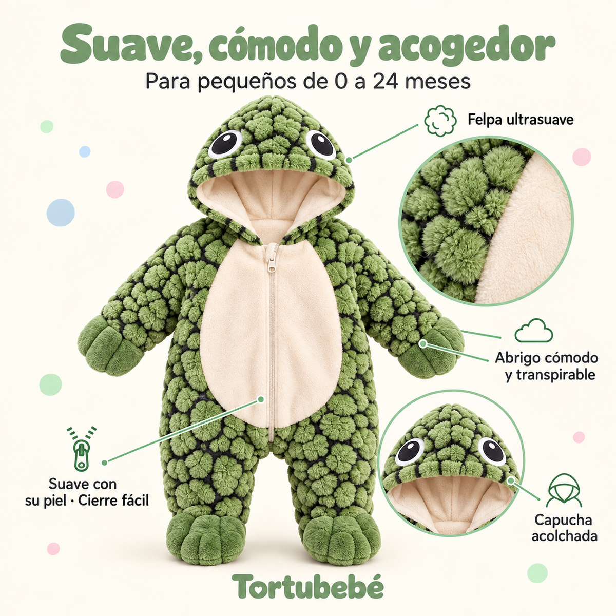 Enterito de Tortuga para bebes